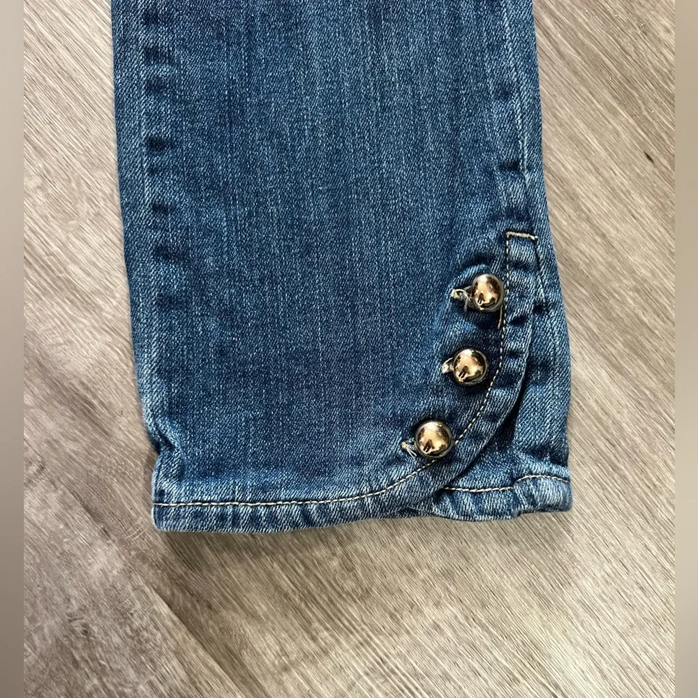Gymboree girl’s straight‎ jeans with button details, size 9